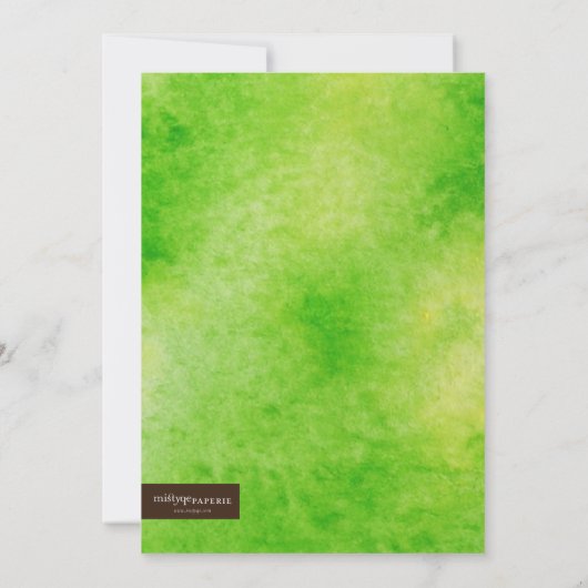 Party Einladung des Kleeblatts (Rückseite)