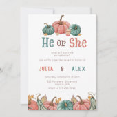 Party Einladung des Kürbisfallgeschlechts (Vorderseite)