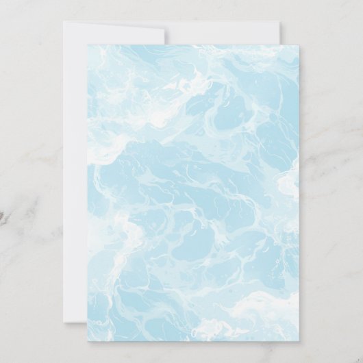 Party Einladung des lebendigen Graffiti Style Pool (Rückseite)