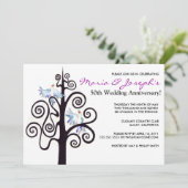 Party Einladung des Lebens zum Hochzeitstag (Stehend Vorderseite)