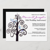 Party Einladung des Lebens zum Hochzeitstag (Vorne/Hinten)