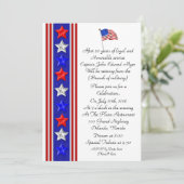 Party Einladung des Militärruhestands (Stehend Vorderseite)