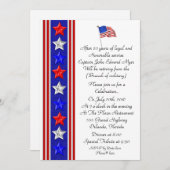 Party Einladung des Militärruhestands (Vorne/Hinten)