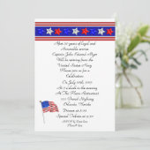 Party Einladung des Militärruhestands (Stehend Vorderseite)