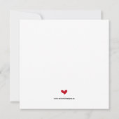 Party Einladung des modernen Valentinstag (Rückseite)