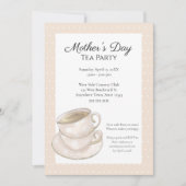 Party Einladung des Muttertagstees (Vorderseite)