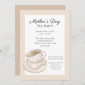 Party Einladung des Muttertagstees (Vorne/Hinten)