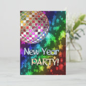 Party Einladung des neuen Jahres (Stehend Vorderseite)