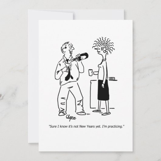 Party Einladung des Neujahrs (Vorderseite)