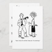 Party Einladung des Neujahrs (Vorne/Hinten)