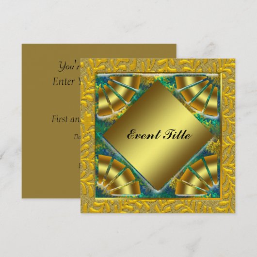 Party Einladung des Neujahrstags (Vorne/Hinten)