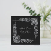 Party Einladung des Neujahrstags (Stehend Vorderseite)