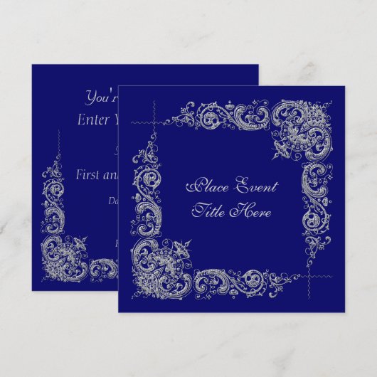 Party Einladung des Neujahrstags (Vorne/Hinten)