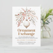 Party Einladung des Ornamentenwechsels (Stehend Vorderseite)