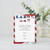 Party Einladung des Patriotischen Flaggenarbeitsta (Stehend Vorderseite)