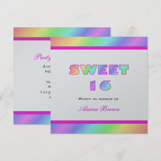 Party Einladung des Regenbogen-Bonbon-16