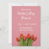 Party Einladung des rosa Muttertages (Vorderseite)