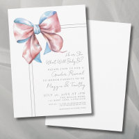 Party Einladung des rosa und blauen Geschlechts