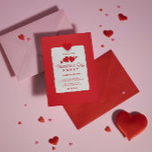 Party Einladung des Roten Herzens