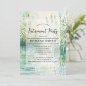 Party Einladung des Ruhestands (Stehend Vorderseite)