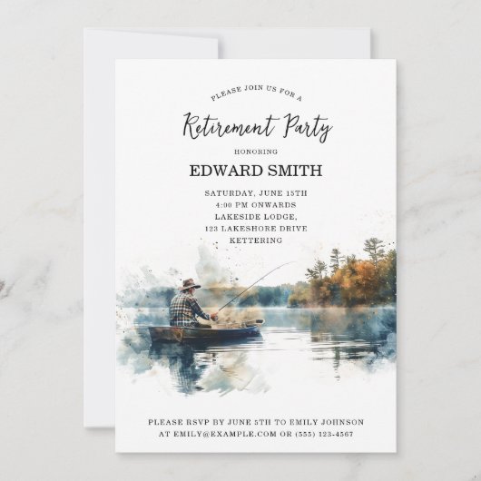 Party Einladung des Ruhestands (Vorderseite)