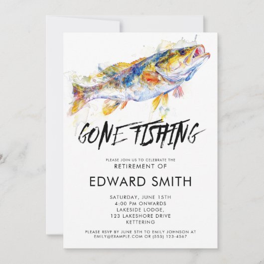 Party Einladung des Ruhestands (Vorderseite)