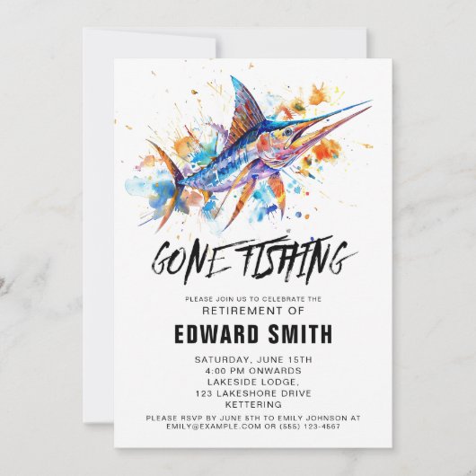 Party Einladung des Ruhestands (Vorderseite)