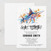 Party Einladung des Ruhestands (Vorne/Hinten)