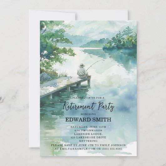 Party Einladung des Ruhestands (Vorderseite)