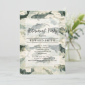 Party Einladung des Ruhestands (Stehend Vorderseite)