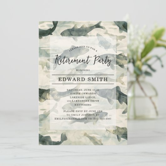 Party Einladung des Ruhestands (Stehend Vorderseite)