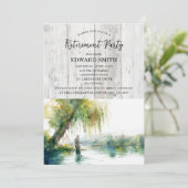 Party Einladung des Ruhestands (Stehend Vorderseite)