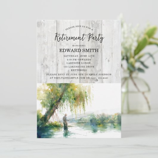 Party Einladung des Ruhestands (Stehend Vorderseite)