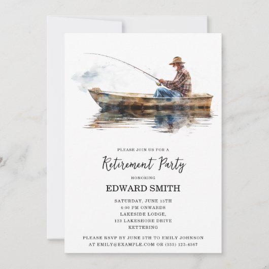 Party Einladung des Ruhestands (Vorderseite)