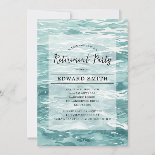 Party Einladung des Ruhestands (Vorderseite)
