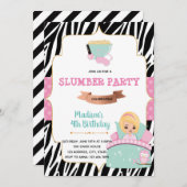 Party Einladung des Schlumpfes (Vorne/Hinten)