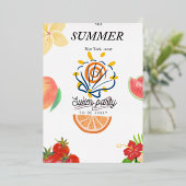 Party Einladung des Sommerbeckens. (Stehend vorne)