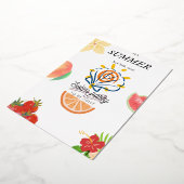 Party Einladung des Sommerbeckens. (Gedreht)