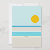 Party Einladung des Sonnenbades (Rückseite)