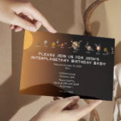 Party Einladung des Sonnensystems