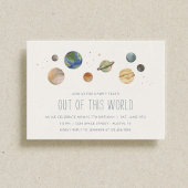 Party Einladung des Sonnensystems Wasserfarbe