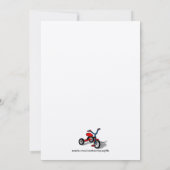 Party Einladung des Spieldatums (Rückseite)