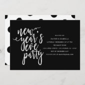 Party Einladung des Sylvesterabends (Vorne/Hinten)