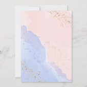 Party Einladung des Teddy Bear Gender (Rückseite)