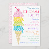 Party Einladung des Teiches (Vorne/Hinten)