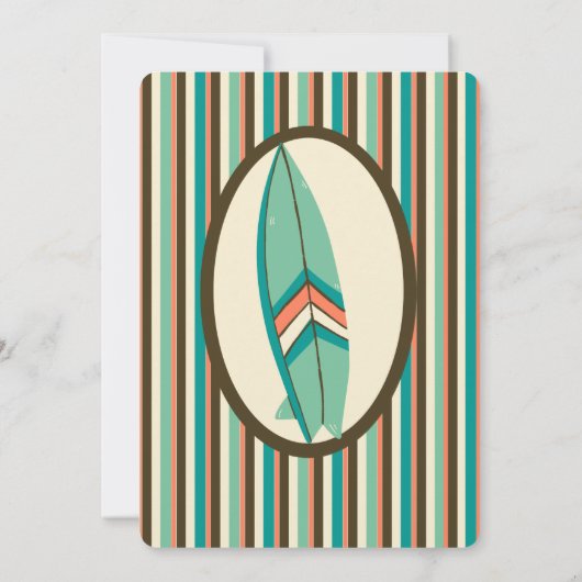 Party Einladung des tropischen Vaters (Rückseite)