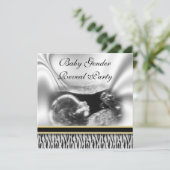 Party Einladung des Ultraschallgeschlechts (Stehend Vorderseite)