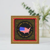 Party Einladung des Unabhängigkeitstages (Stehend Vorderseite)