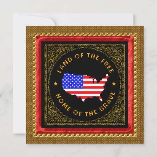 Party Einladung des Unabhängigkeitstages (Vorderseite)