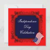 Party Einladung des Unabhängigkeitstages (Vorderseite)
